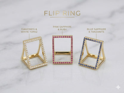 FLIP RING- One ring - 3 colors