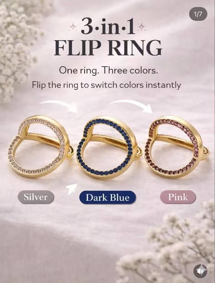 FLIP RING- One ring - 3 colors