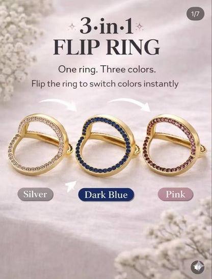 FLIP RING- One ring - 3 colors