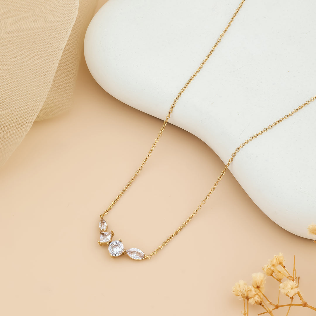 Lucky Eye Crystal Locket Chain