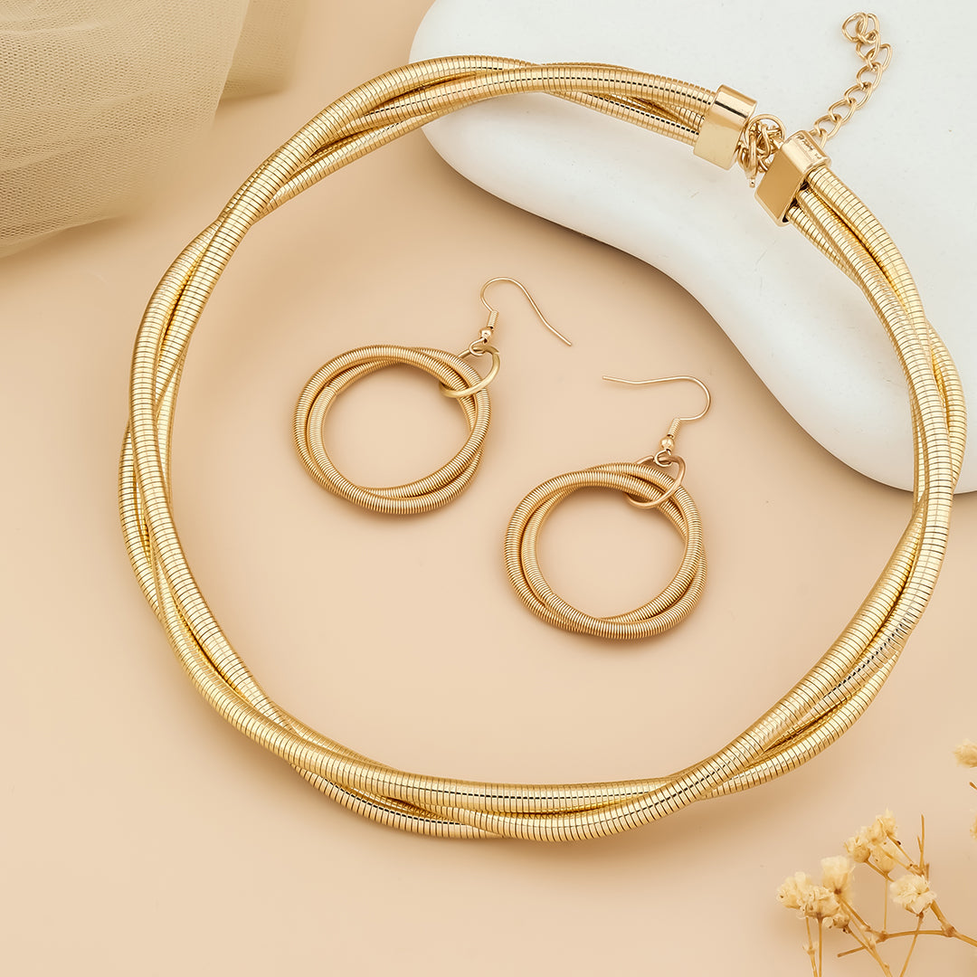 Spring Ear Rings and Bracelet Combo