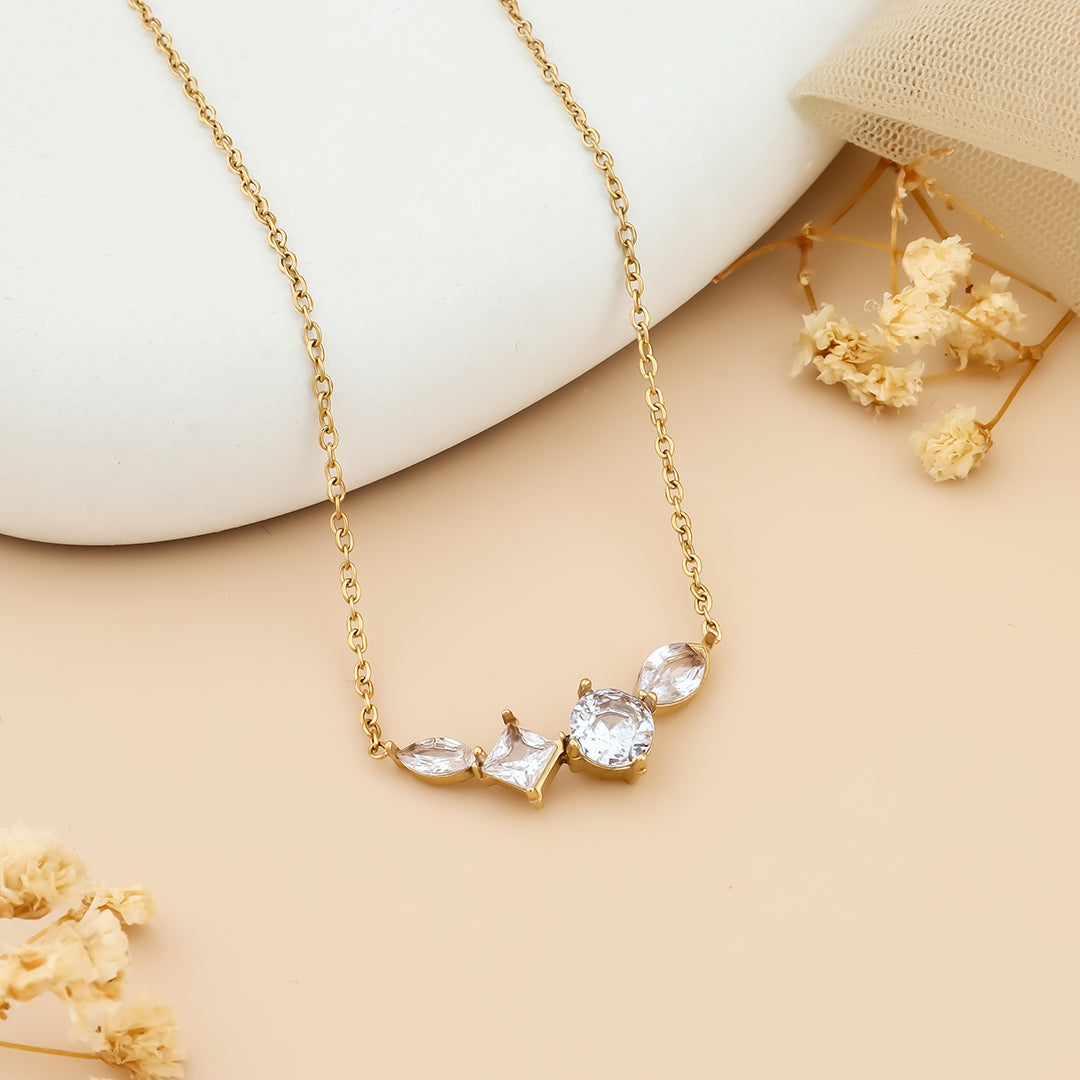 Lucky Eye Crystal Locket Chain