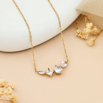 Lucky Eye Crystal Locket Chain