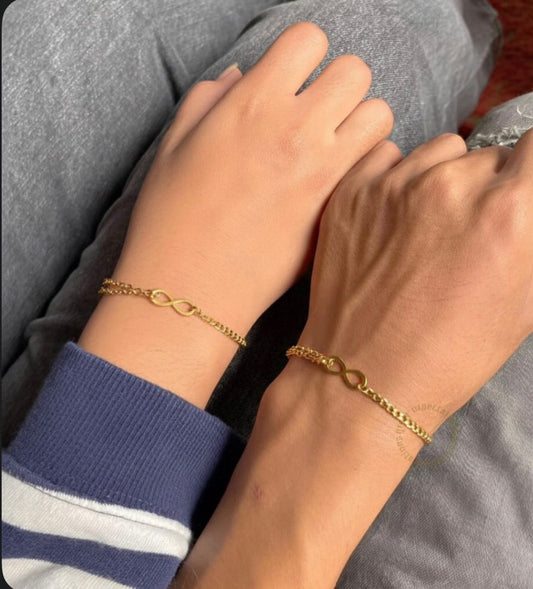 Unisex Infinity couple Bracelet (6 months warranty)